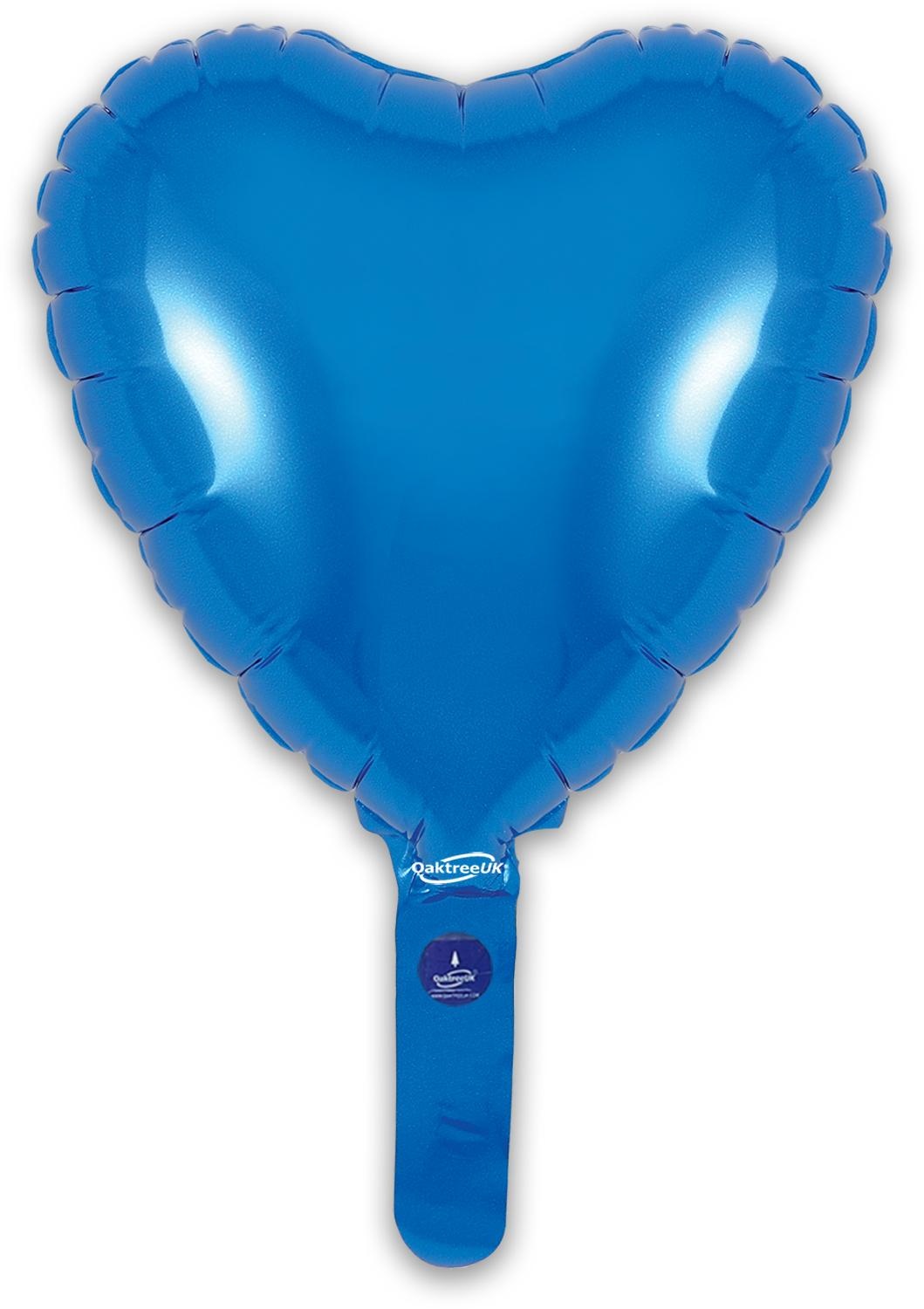 Heart - Blue - 9inch - verpakt 5stks - zelfsluitend