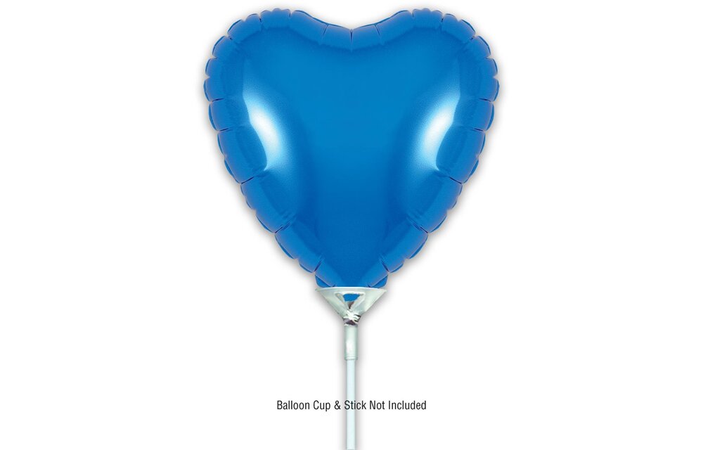 Heart - Blue - 9inch - packed 5 pieces - self sealing