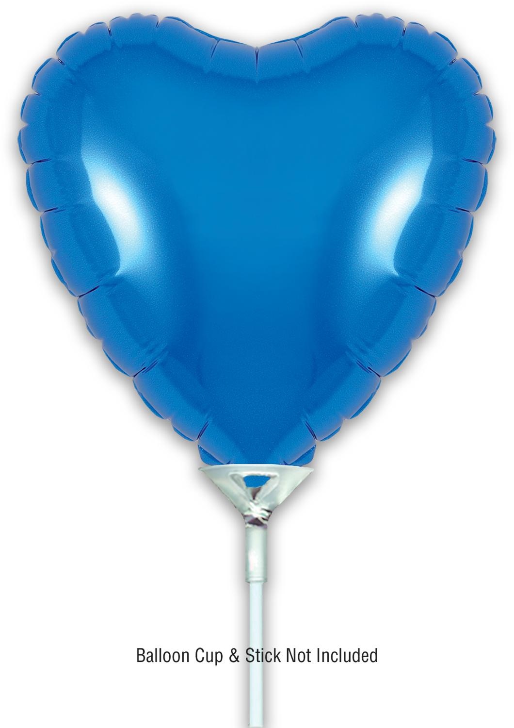 Heart - Blue - 9inch - verpakt 5stks - zelfsluitend