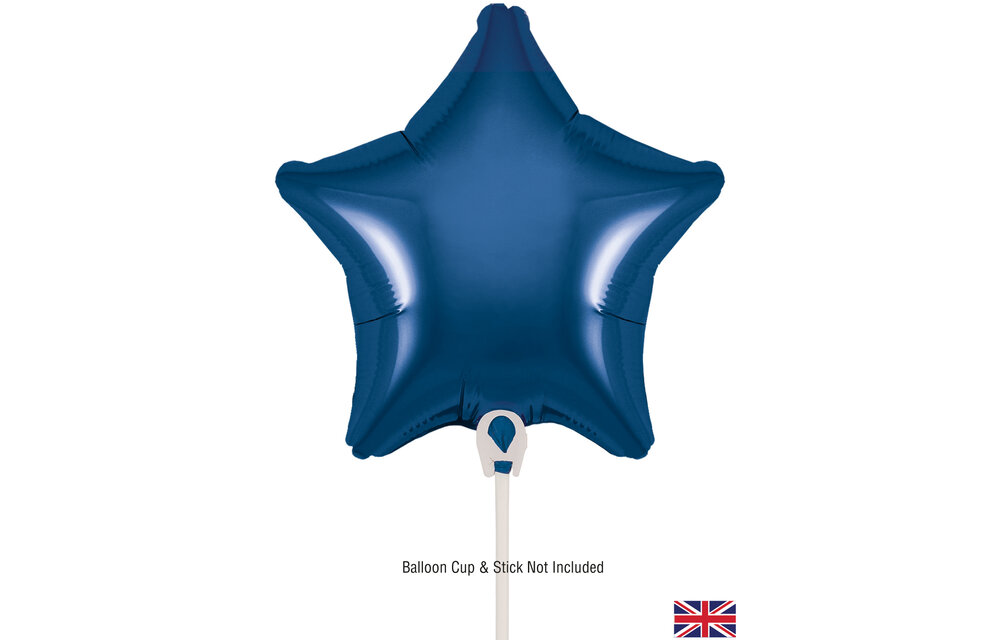 Star - Navy Blue - 9inch - verpakt 5 stuks - zelfsluitend