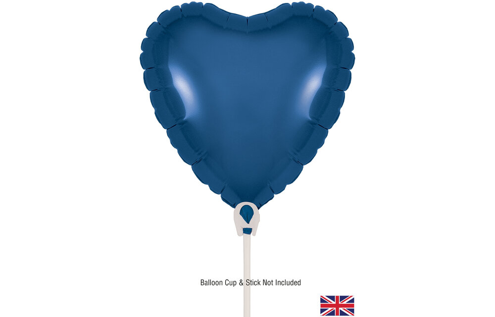Heart - Navy Blue - 9inch - packed 5 pieces - self sealing