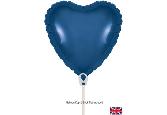Heart - Navy Blue - 9inch - verpakt 5stuks - zelfsluitend