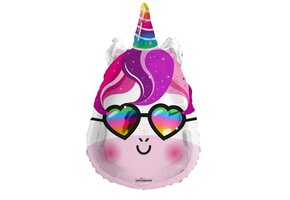 Unicorn - Head Glitter with Shades - K18"