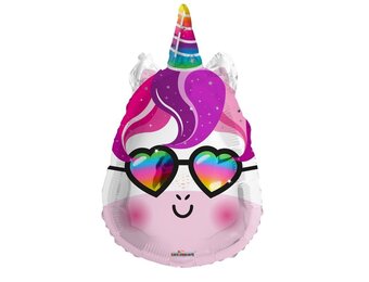 Unicorn - Head Glitter with Shades - K18"