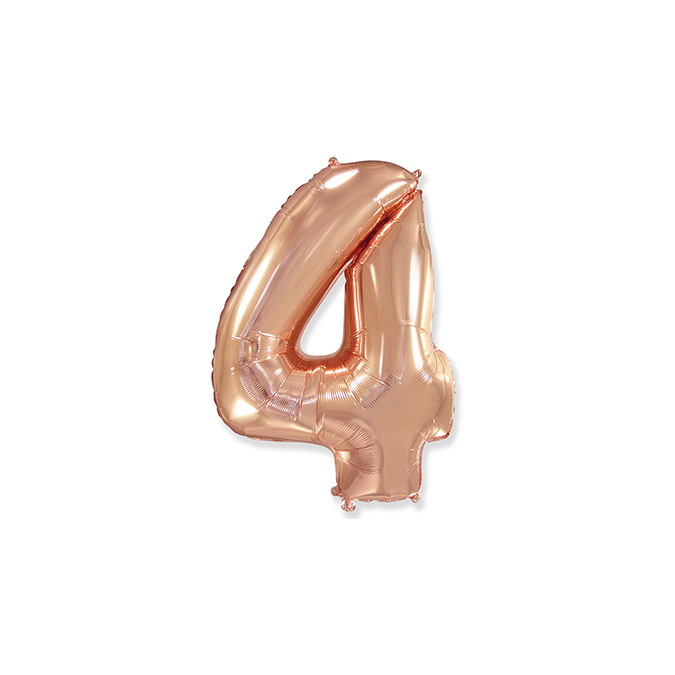 Cijfer Rose Gold - 4 - 14 inch - Flex - zelfsluitend