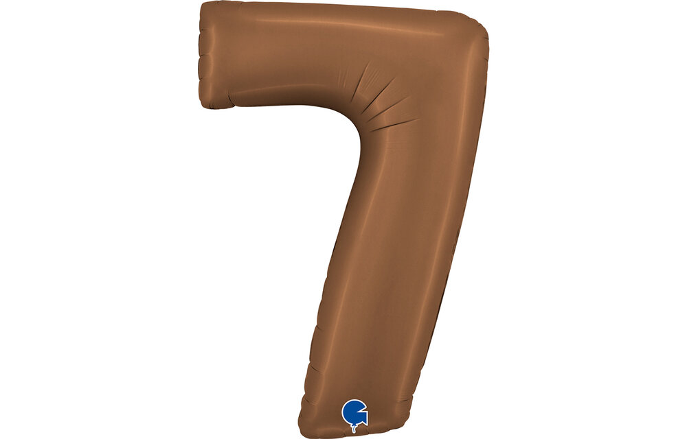 Cijfer Satin Chocolate 7 - Grabo - 40 inch