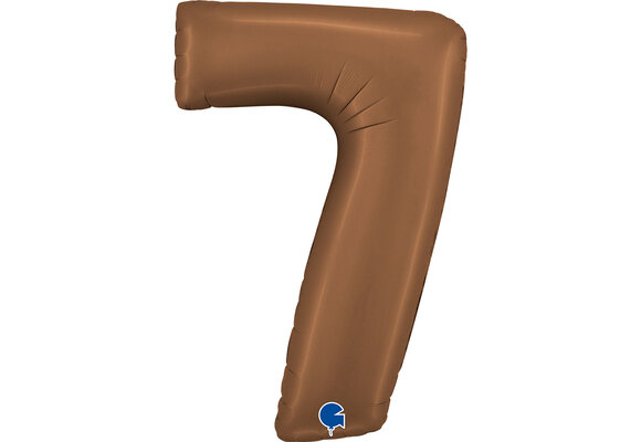 Cijfer Satin Chocolate 7 - Grabo - 40 inch