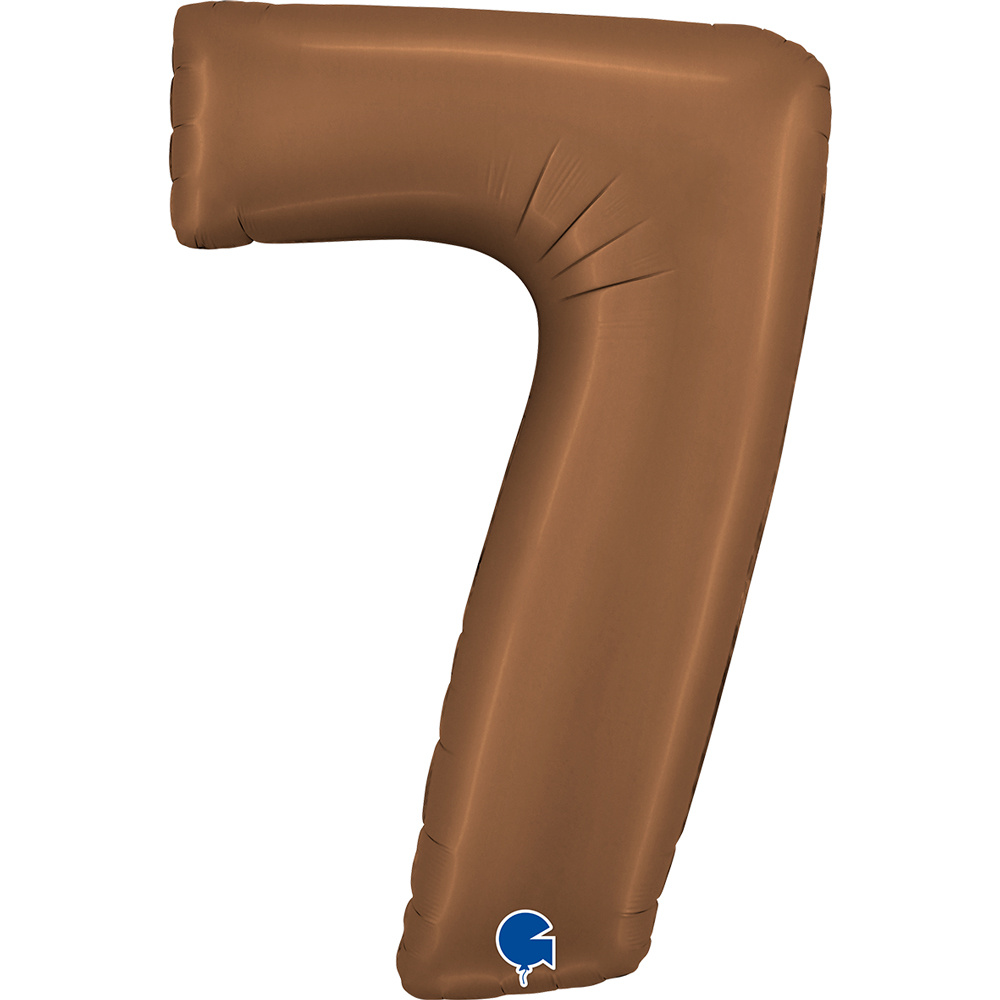 Cijfer Satin Chocolate 7 - Grabo - 40 inch