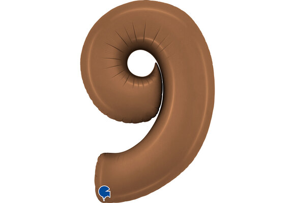 Cijfer Satin Chocolate 9 - G40"/101cm