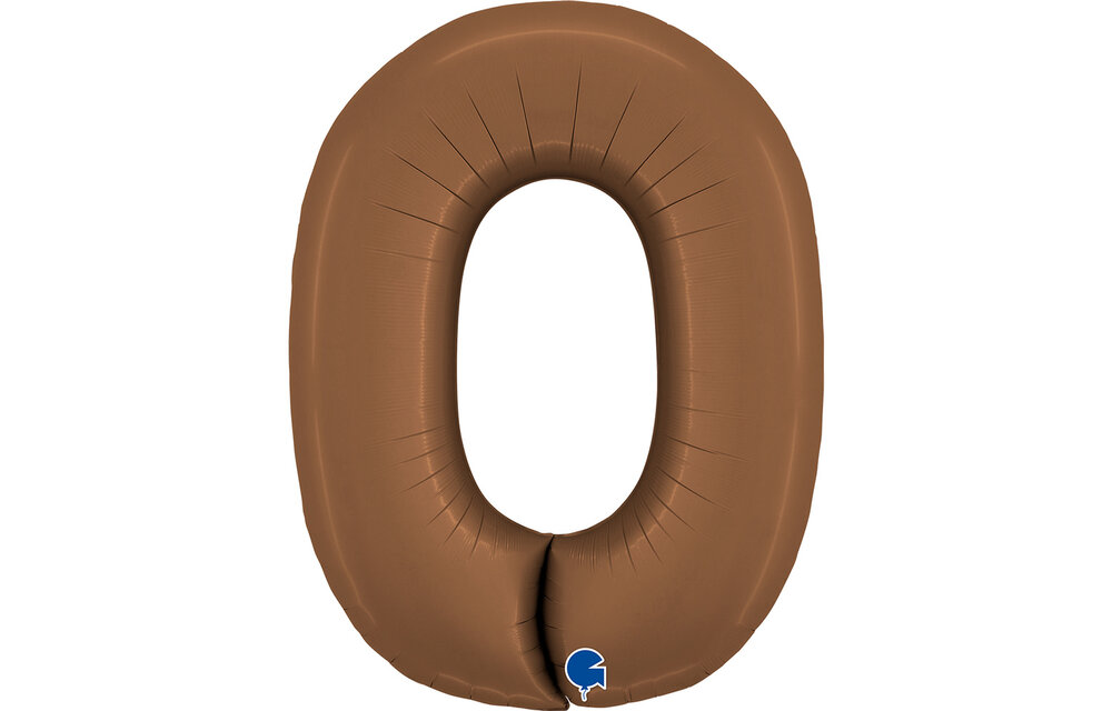 Cijfer Satin Chocolate 0 - Grabo - 40 inch