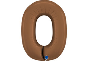 Cijfer Satin Chocolate 0 - Grabo - 40 inch