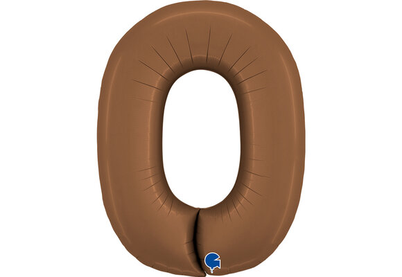 Cijfer Satin Chocolate 0 - Grabo - 40 inch