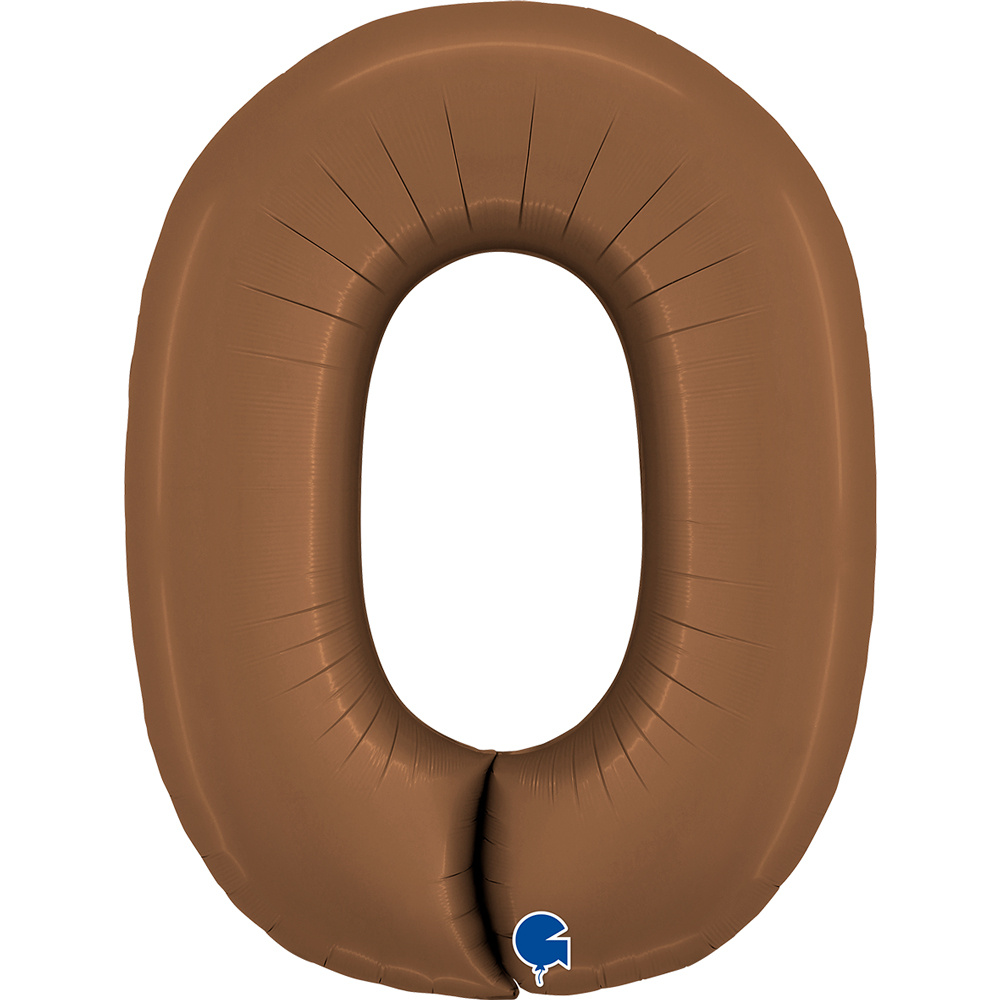 Cijfer Satin Chocolate 0 - Grabo - 40 inch