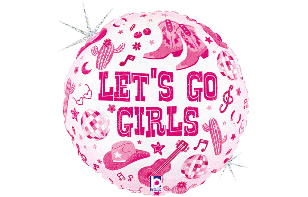 Birthday - Disco Cow Girl - 18 inch - Betallic