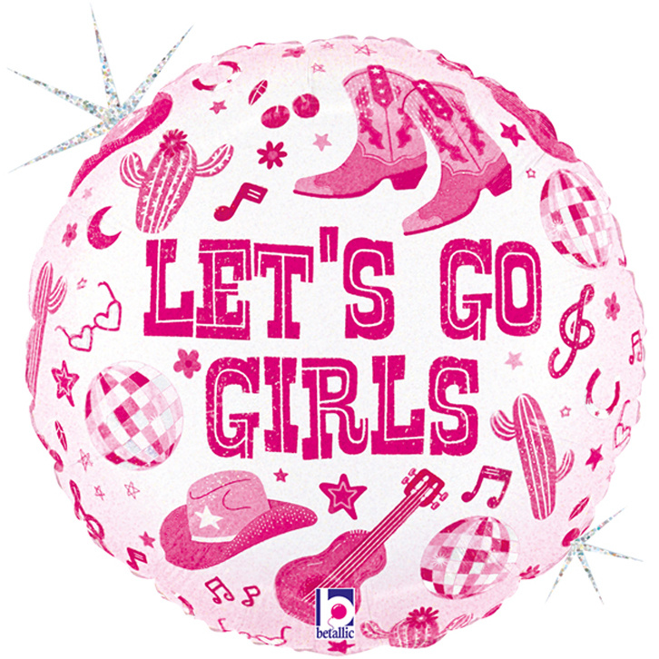 Birthday - Disco Cow Girl - 18 inch - Betallic