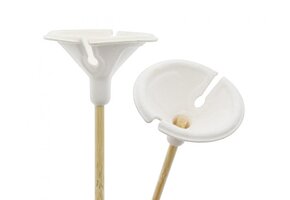 Cups & Sticks - Bamboo & Paper - 30cm - 100 pcs