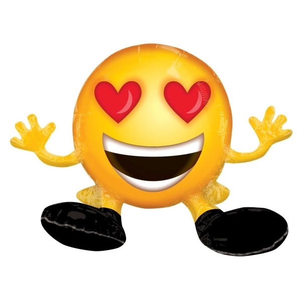 Sitting - Emoticon Love - 48cm x 33cm - Anagram