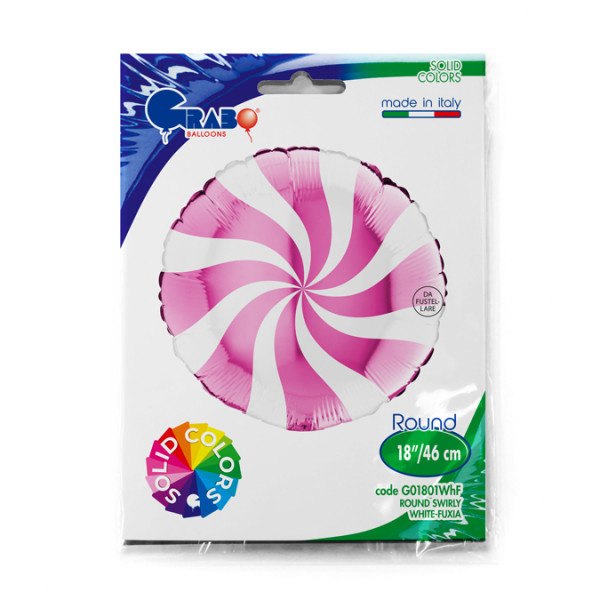 Candy Swirl - Fuchsia - 18 inch - Grabo