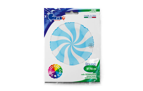Candy Swirl - Matte Blue - 18 inch - Grabo