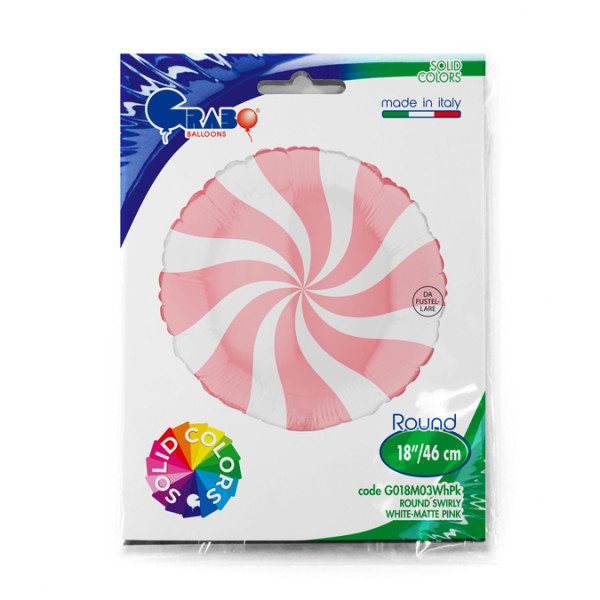 Candy Swirl - Matte Pink - 18 inch - Grabo