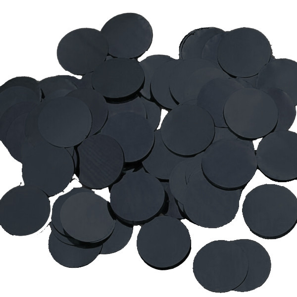 Confetti 15mm - Metallic Black - 100 gram
