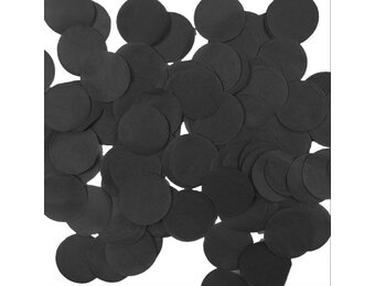 Confetti 25mm - Metallic Black - 100 gram