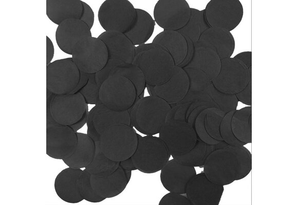 Confetti 25mm - Metallic Black - 100 gram