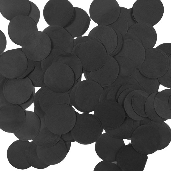 Confetti 25mm - Metallic Black - 100 gram