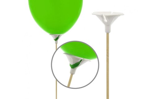 Cups & Sticks - Bamboo & Paper - 30cm - 10 stuks