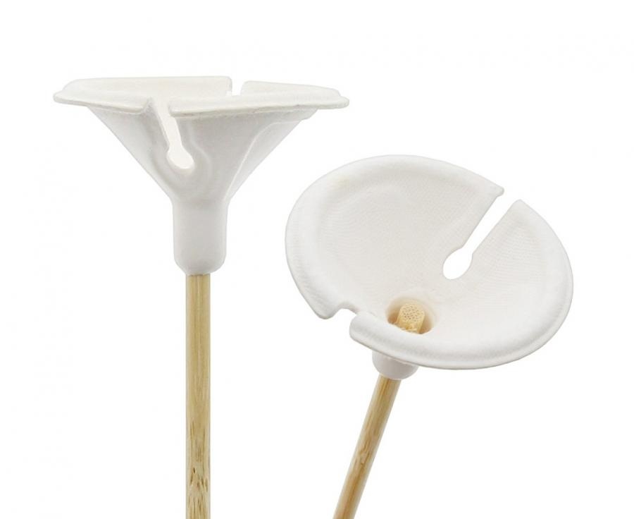 Cups & Sticks - Bamboo & Paper - 30cm - 10 stuks