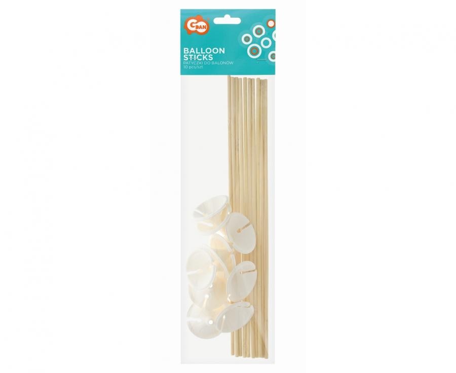 Cups & Sticks - Bamboo & Paper - 30cm - 10 stuks