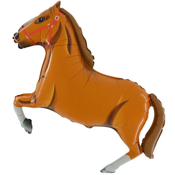 Paard/Horse - Brown - 24 inch - Grabo