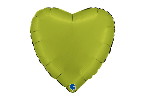 Heart - Satin Matcha Latte - 18 inch - Grabo