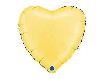 Heart - Satin Banana Yellow - 18 inch - Grabo