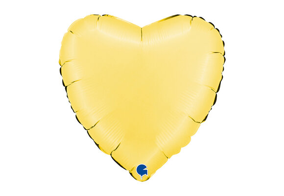 Heart - Satin Banana Yellow - 18 inch - Grabo