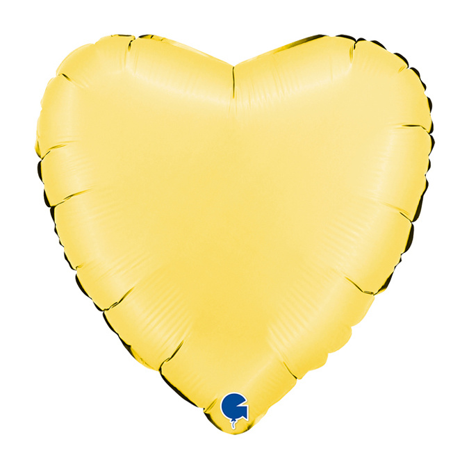 Heart - Satin Banana Yellow - 18 inch - Grabo