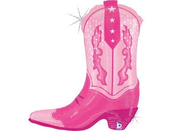 Pink Cowgirl Boot - 26 inch - Betallic