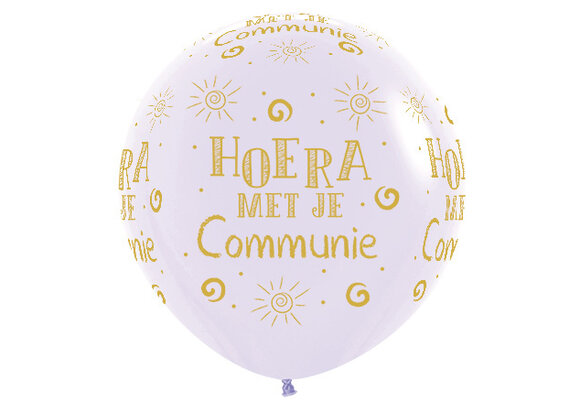 R36 - Hoera met je Communie - Pastel Matte Lilac 650-1st