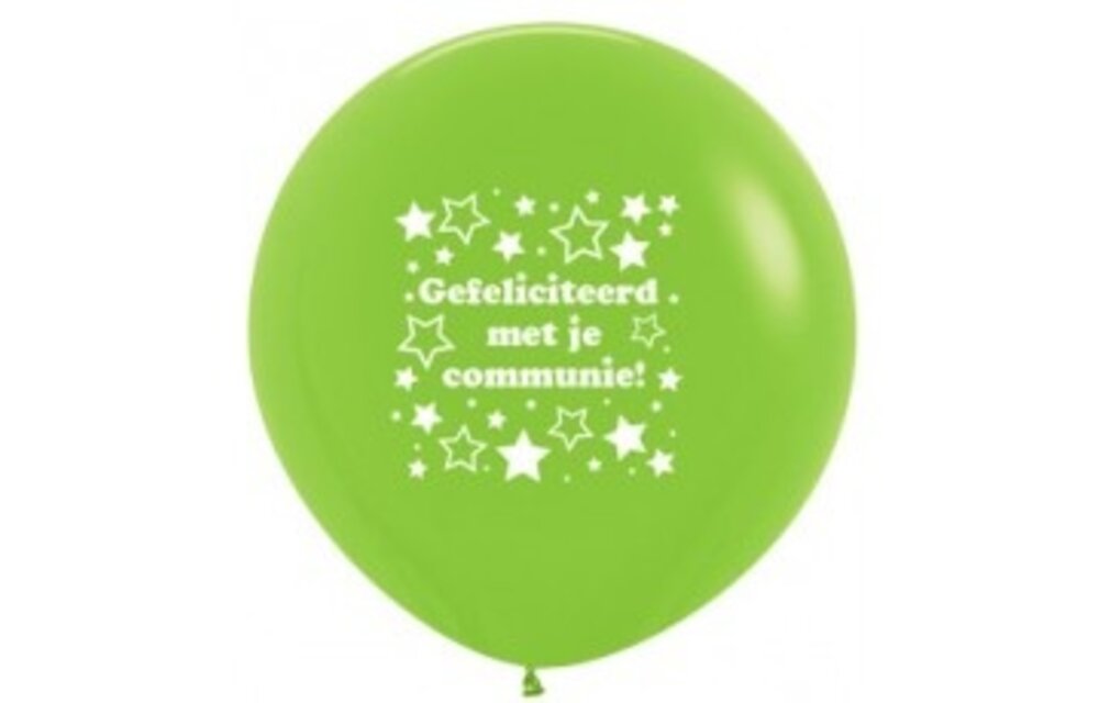 SALE > SEM.36 - Communie Stars - Lime Green 031 - 1 Stuk