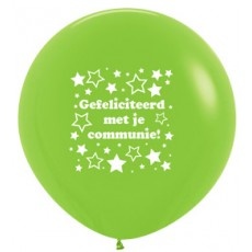 SALE > SEM.36 - Communie Stars - Lime Green 031 - 1 Stuk