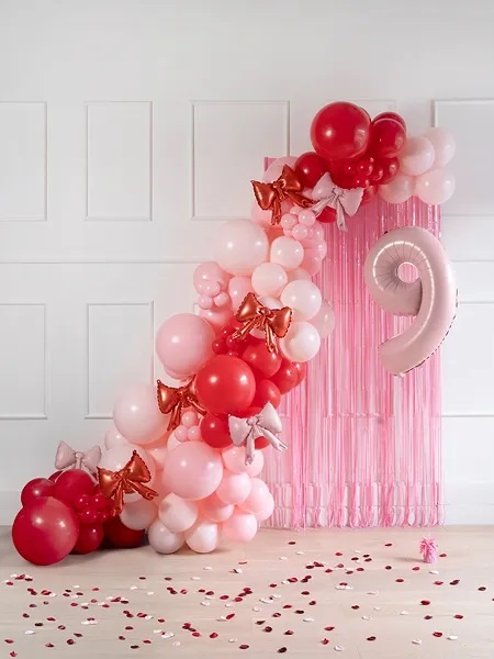 Bows for Garland - PINK - 13 inch - 5 pieces