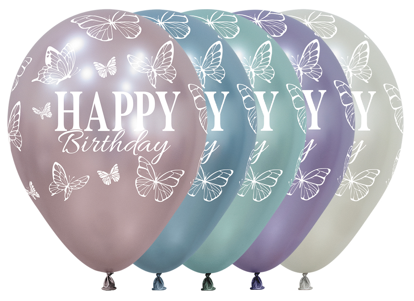 SEM.12 - Happy Birthday - Enchanted Butterflies - SILK - 25 stuks