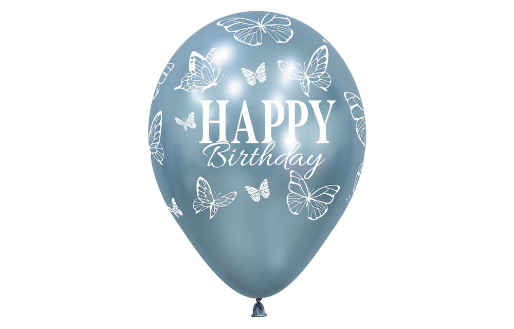 Sempertex 12 - Happy Birthday - Enchanted Butterflies - SILK - 25 pcs