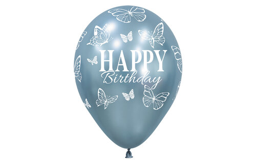 Sempertex 12 - Happy Birthday - Enchanted Butterflies - SILK - 25 pcs