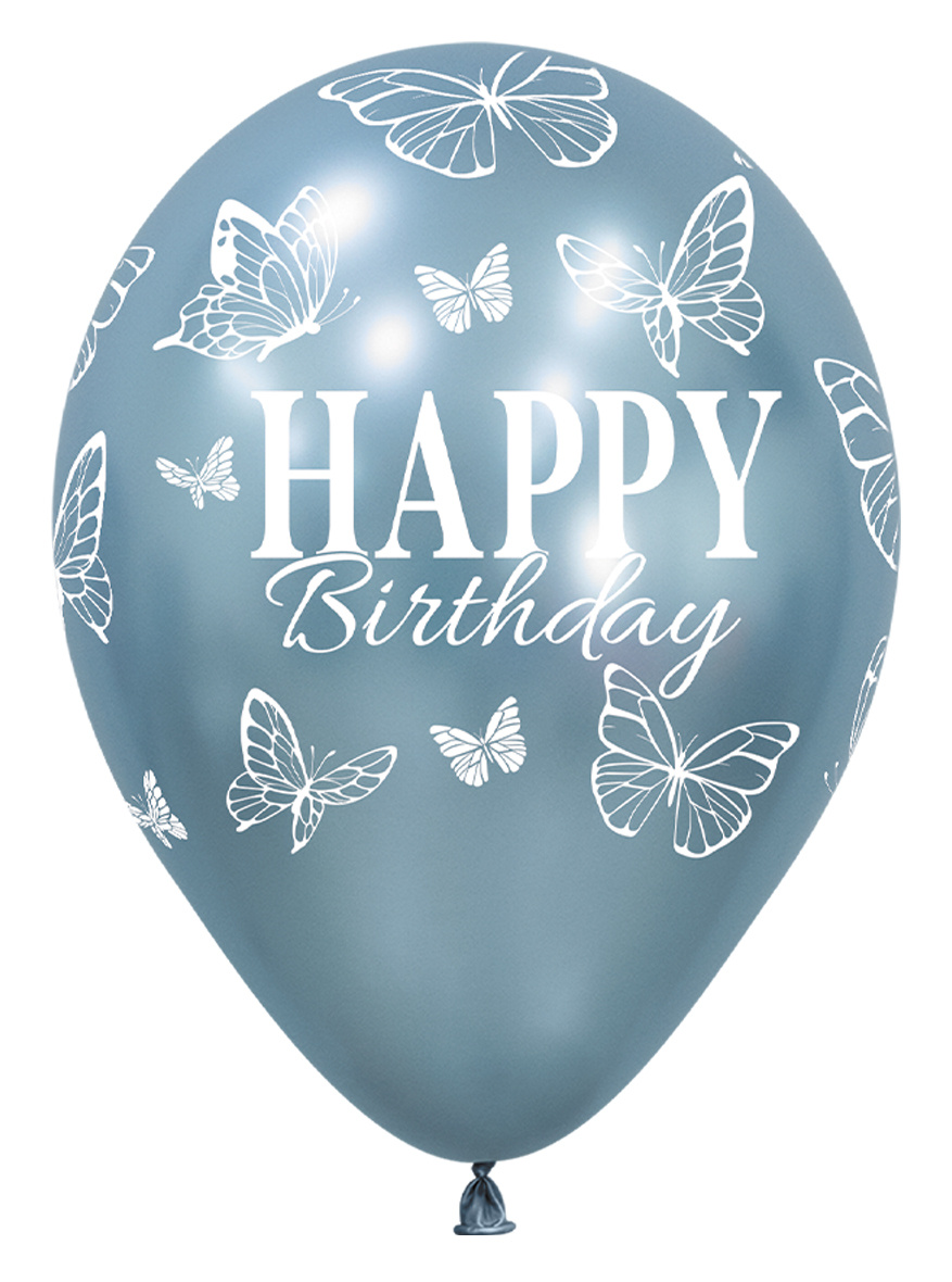 SEM.12 - Happy Birthday - Enchanted Butterflies - SILK - 25 stuks