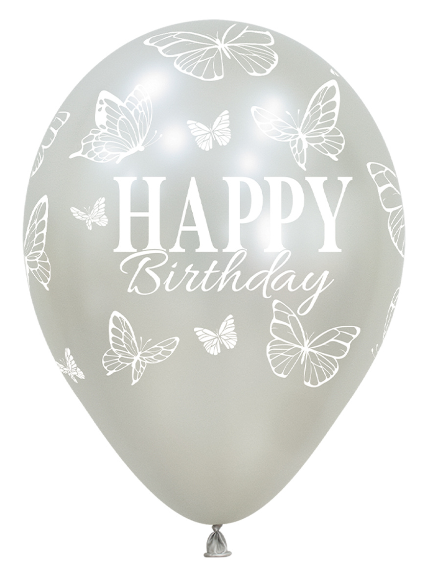 Sempertex 12 - Happy Birthday - Enchanted Butterflies - SILK - 25 pcs