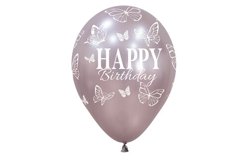 Sempertex 12 - Happy Birthday - Enchanted Butterflies - SILK - 25 pcs