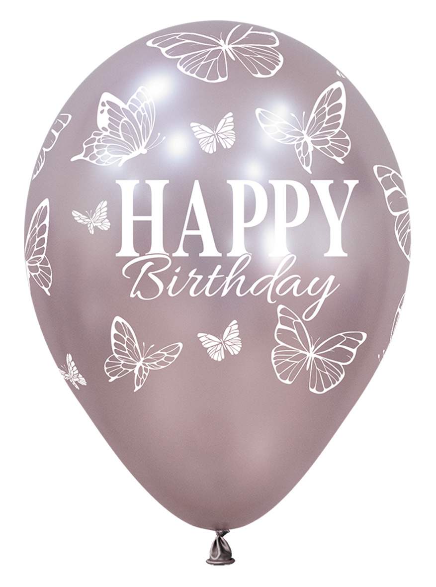 SEM.12 - Happy Birthday - Enchanted Butterflies - SILK - 25 stuks