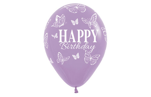 Sempertex  12 - Happy Birthday - Enchanted Butterflies -25 pcs