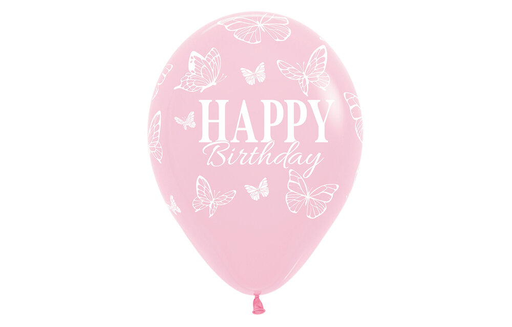 Sempertex  12 - Happy Birthday - Enchanted Butterflies -25 pcs